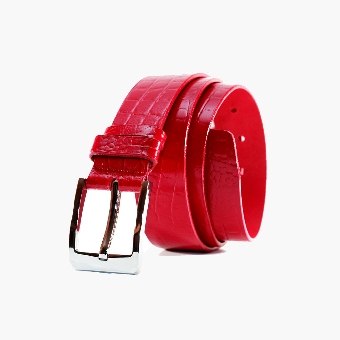 Red Leather Belt
